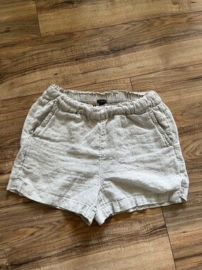 J. Crew 100% Linen Mid-rise Shorts Size XS